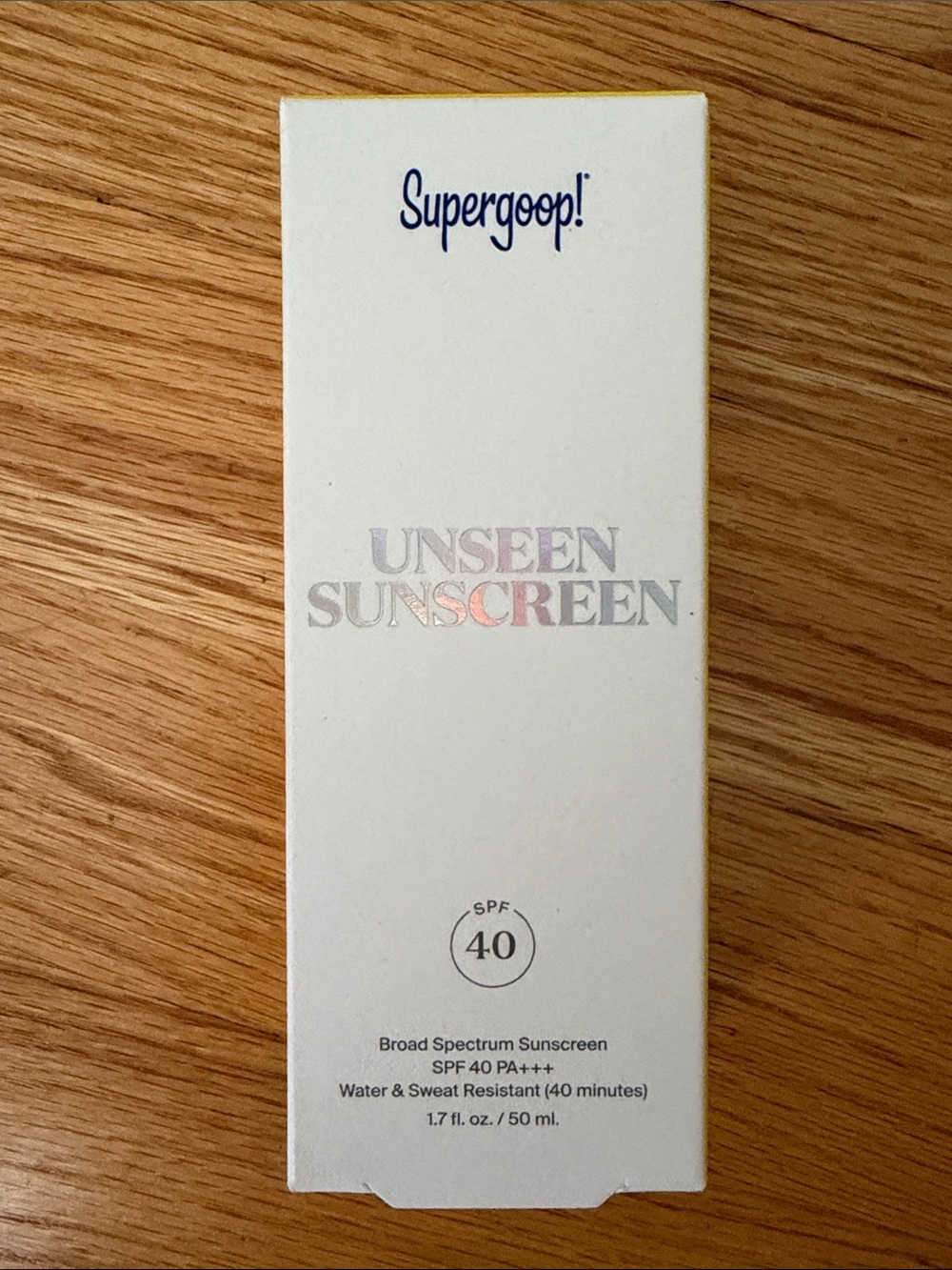 Supergoop! Unseen Sunscreen    SPF 40 NWT and sealed Exp 6/2027